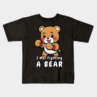 Fighting Bear Funny Kids T-Shirt